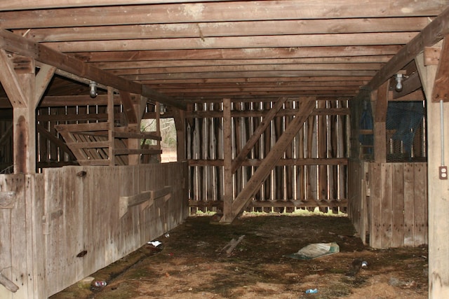 view of stable