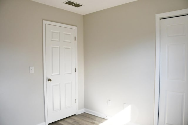 interior space featuring light wood-type flooring