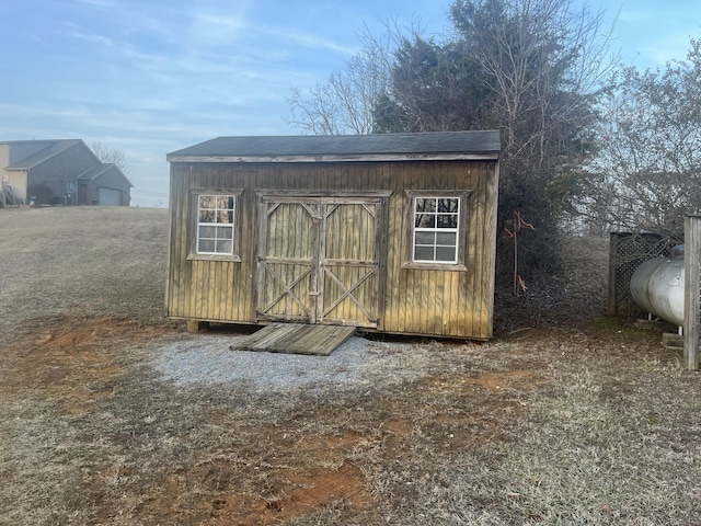 view of outbuilding