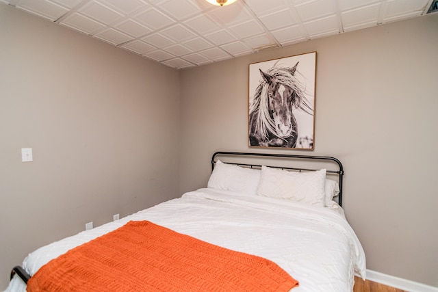 bedroom with baseboards