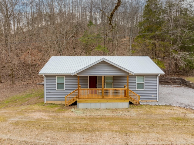 view of front of house with a porch