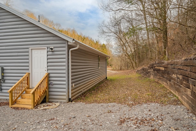 view of outbuilding