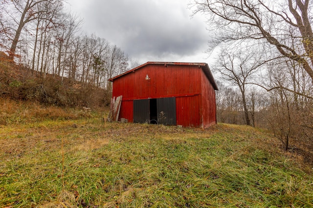 view of barn