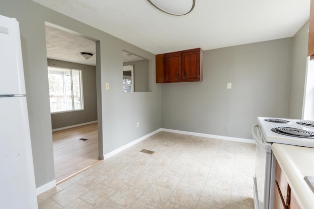 kitchen with white appliances