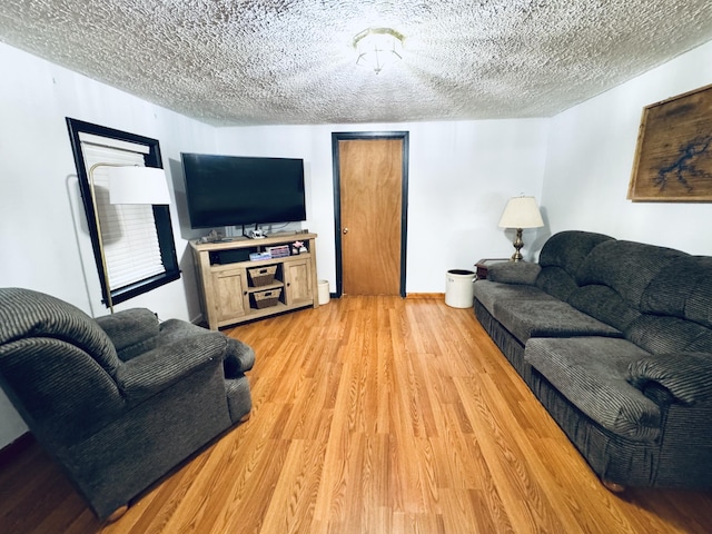 6002 Edmonton Rd, Columbia, KY 42728 - living area with light wood-type flooring and a textured ceiling