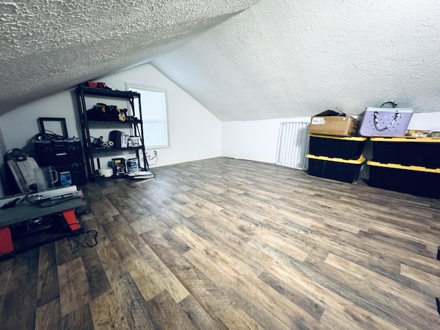 6002 Edmonton Rd, Columbia, KY 42728 - additional living space featuring wood finished floors, a textured ceiling, and lofted ceiling