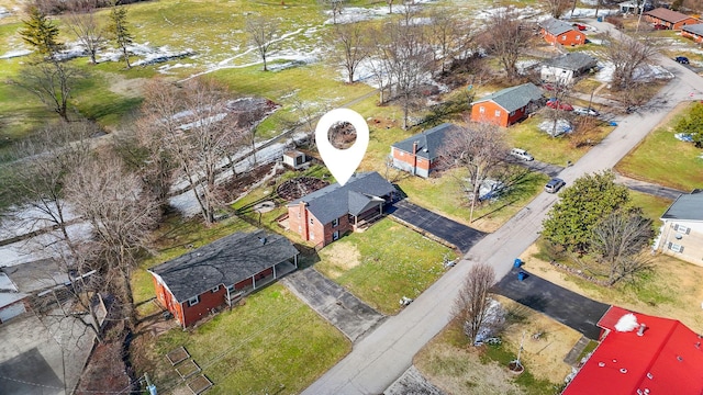 aerial view featuring a residential view