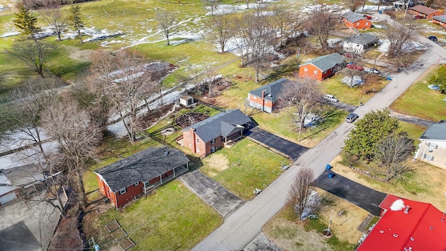 drone / aerial view with a residential view