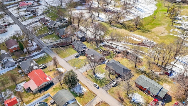 drone / aerial view with a residential view