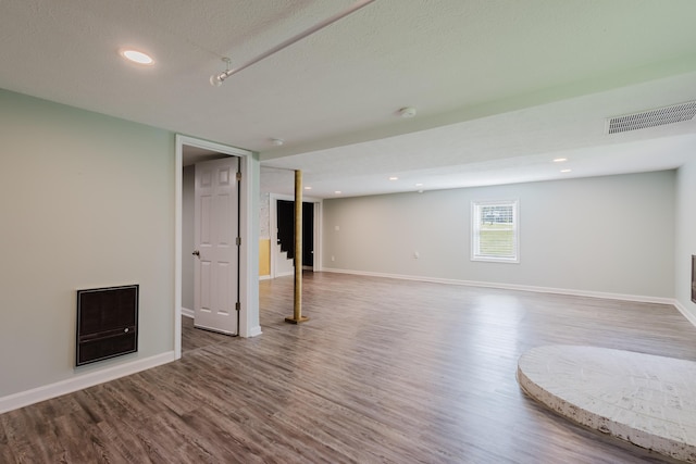 665 Linda Ave, Danville, KY 40422 - below grade area featuring wood finished floors, baseboards, and recessed lighting