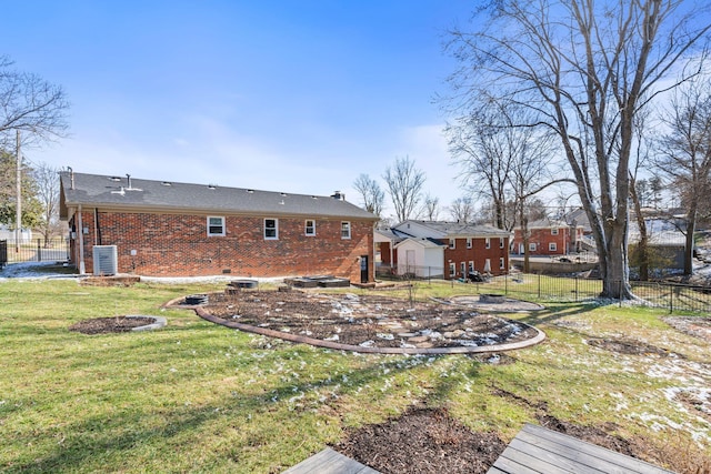 665 Linda Ave, Danville, KY 40422 - rear view of house with central air condition unit and brick siding