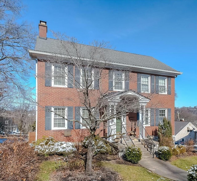 view of colonial-style house