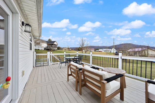 349 Sycamore Dr, Bronston, KY 42518 - deck with a yard