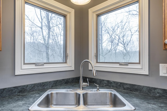kitchen view of a sink