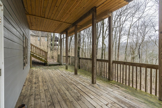 312 Avawam Dr, Richmond, KY 40475 - wooden terrace with stairway