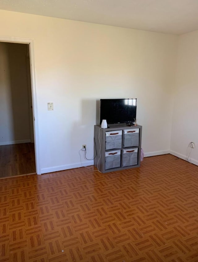 interior space with baseboards