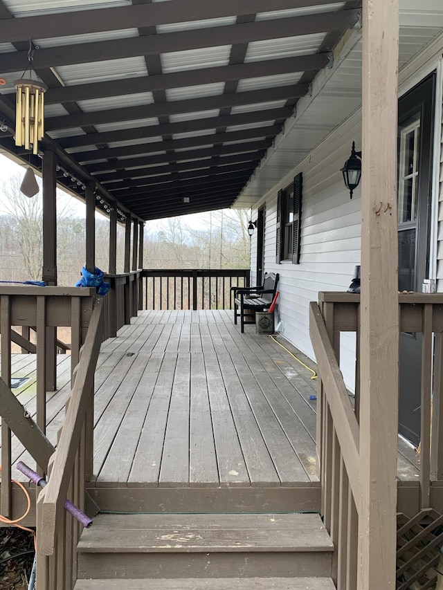 view of deck