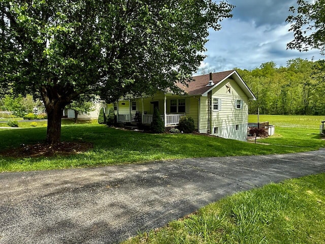 1695 Christy Creek Rd, Morehead, KY 40351 - view of front of house with a porch and a front yard