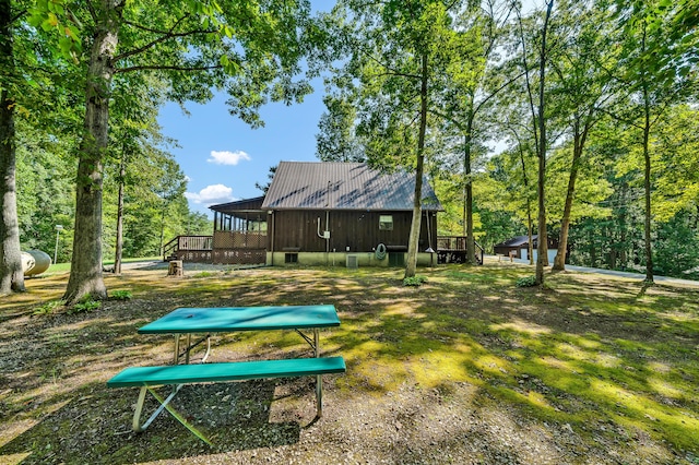 view of home's community featuring a deck