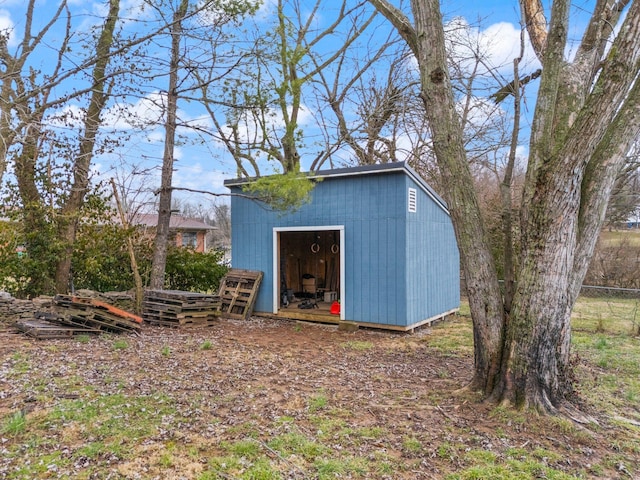 view of outbuilding