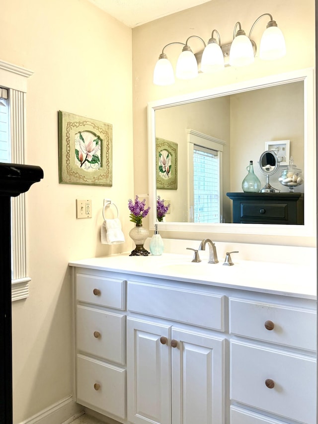 bathroom featuring vanity