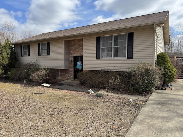 view of front of property with brick siding