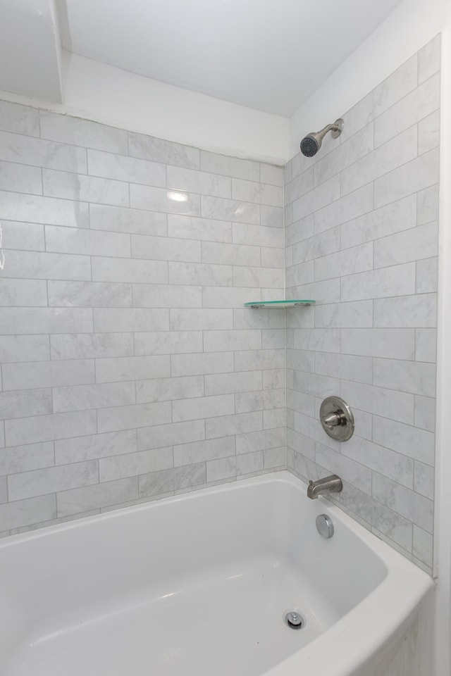 bathroom featuring bathing tub / shower combination