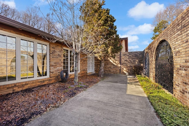 view of home's exterior featuring a patio