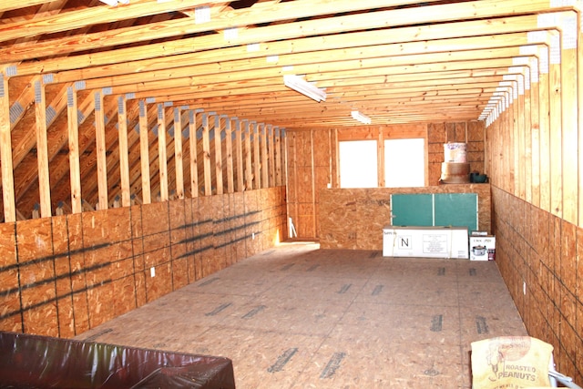 view of attic