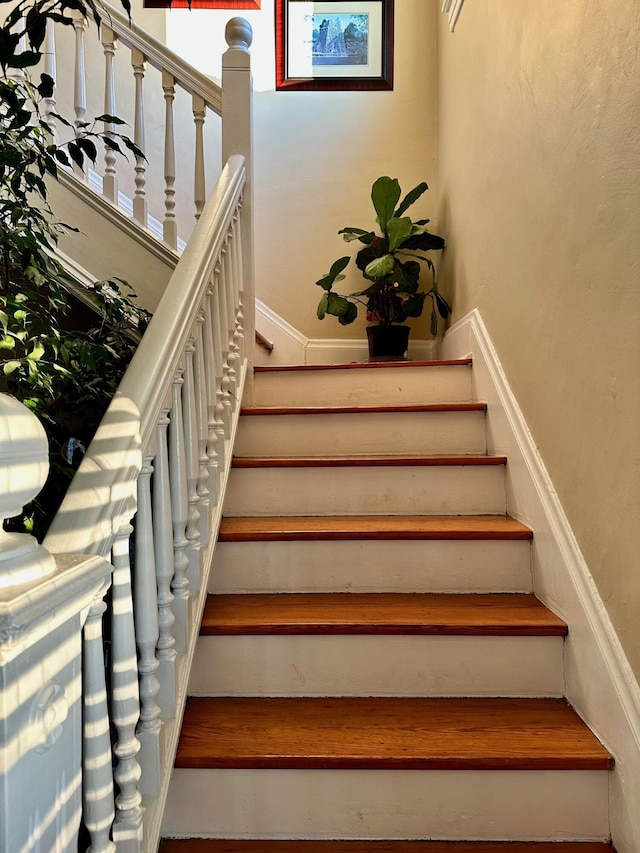 view of staircase