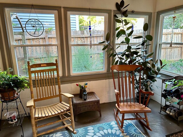 view of sunroom / solarium