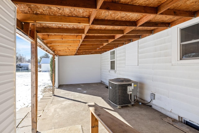 view of patio / terrace featuring central AC