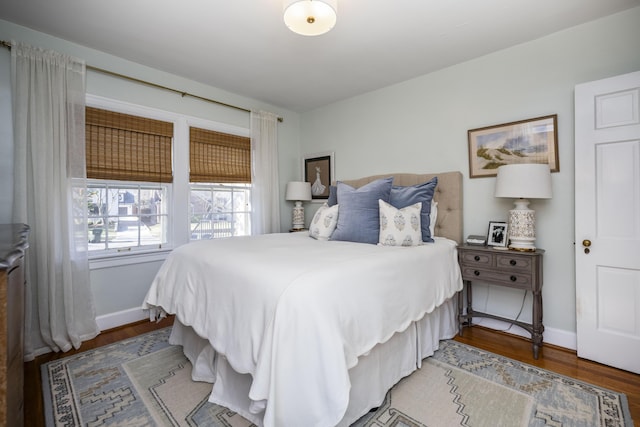 bedroom featuring hardwood / wood-style floors