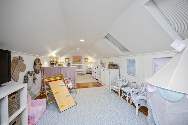 interior space with lofted ceiling