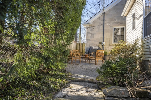 view of patio / terrace featuring area for grilling