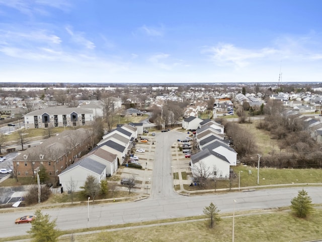 bird's eye view featuring a residential view