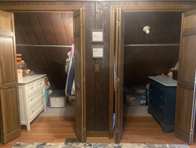 bathroom featuring wood finished floors