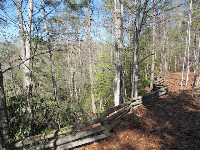 exterior space with a view of trees