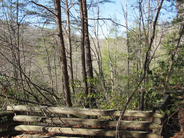 view of local wilderness featuring a view of trees