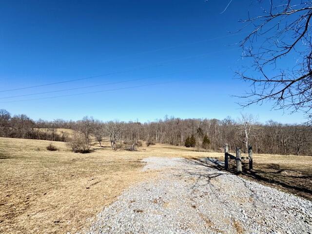 view of road featuring a rural view