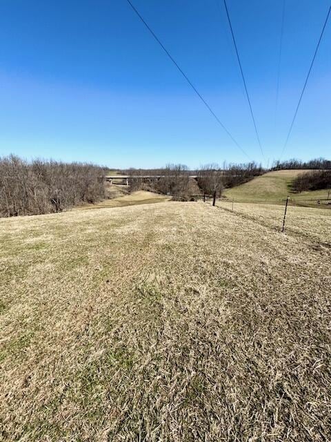 view of yard featuring a rural view