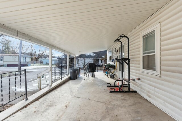 view of patio / terrace with fence