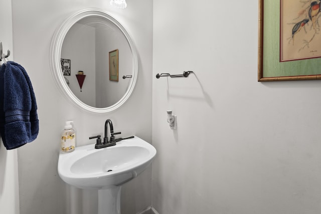 bathroom with a sink