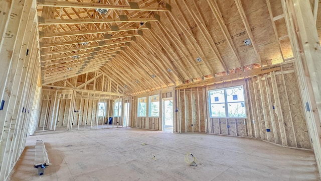 554 Colson Dr, Bronston, KY 42518 - miscellaneous room with lofted ceiling