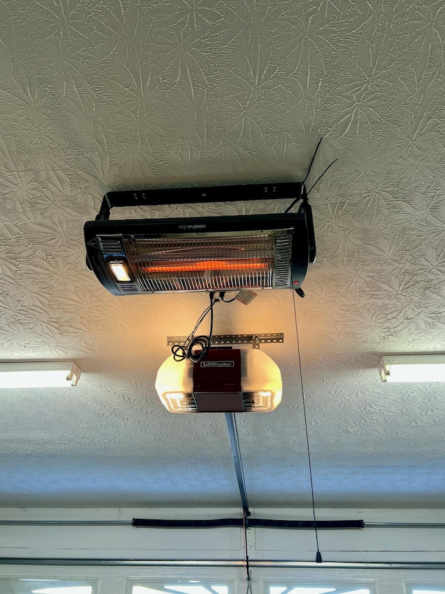 interior details with a garage door opener