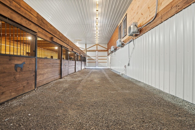 view of horse barn