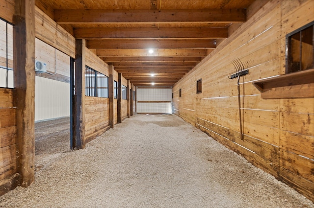 view of horse barn