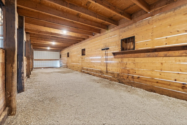 view of horse barn