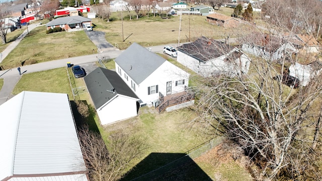 drone / aerial view with a residential view