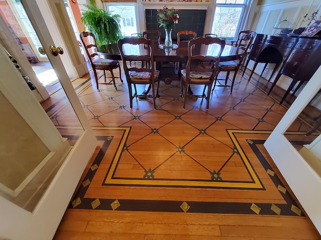 view of dining room